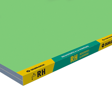 Placa Durlock® RH 12,5 mm - Resistente a la Humedad